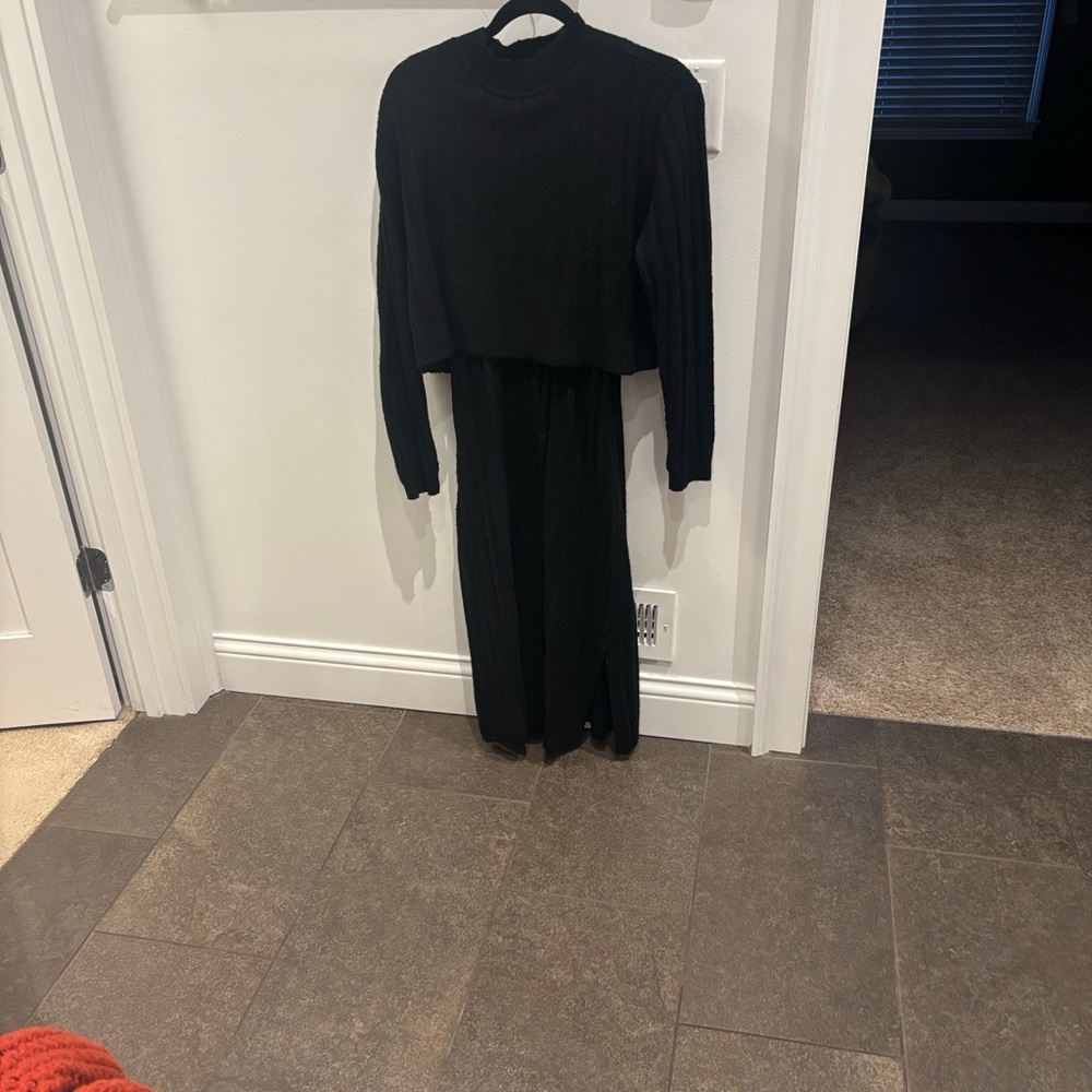 Francesca’s Black Women's Sweater Dress